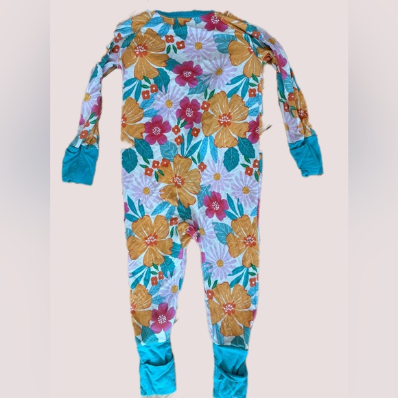 Little sleepies beachy bloom 6-12 months onesie - Picture 3 of 5
